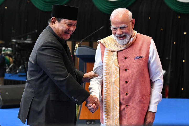 Prabowo dan Modi Sepakat Perluas Kerja Sama Pertahanan dan Maritim